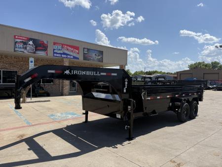 New 2027 Iron Bull DTG 16’x83”x2’ Dump Trailer