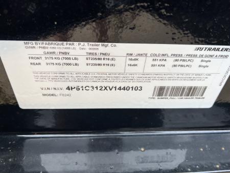 New 2027 PJ Trailers 24' F8 Deckover Equipment Trailer