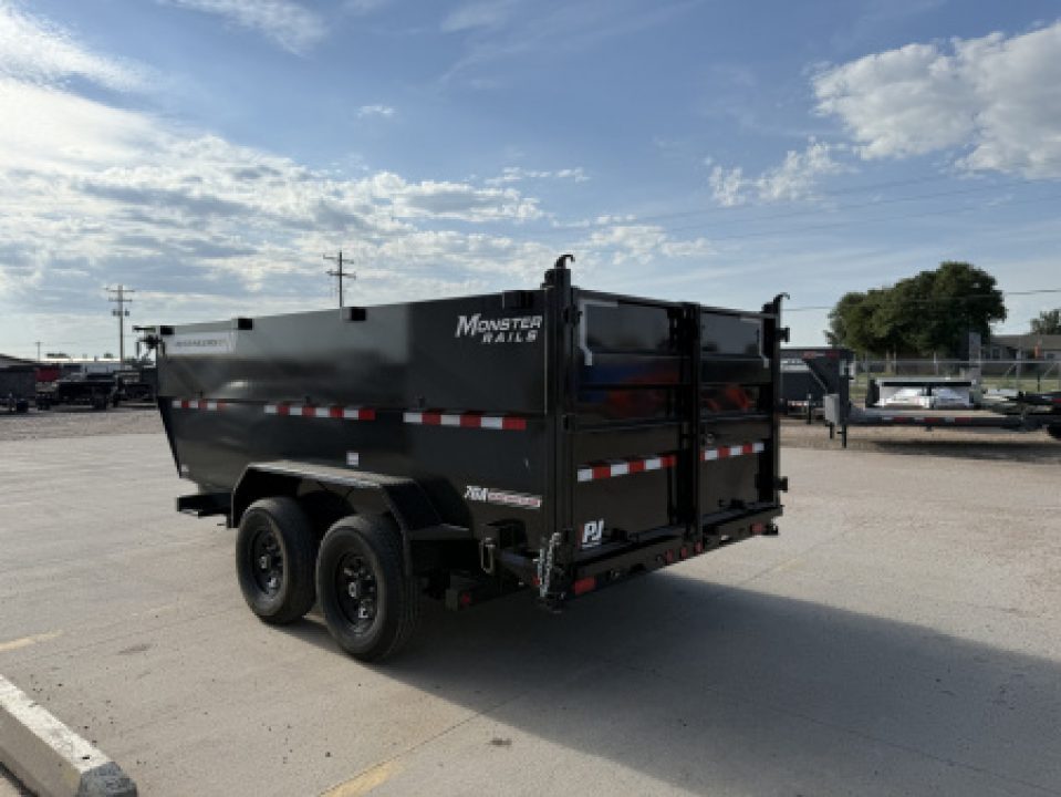 New 2027 PJ Trailers 83" x 14' X 48' Sides DT Dump Trailer