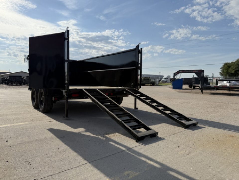 New 2027 PJ Trailers 83" x 14' X 48' Sides DT Dump Trailer