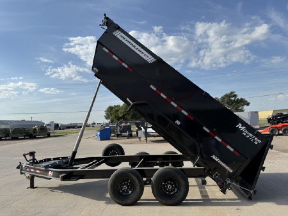 New 2027 PJ Trailers 83" x 14' X 48' Sides DT Dump Trailer