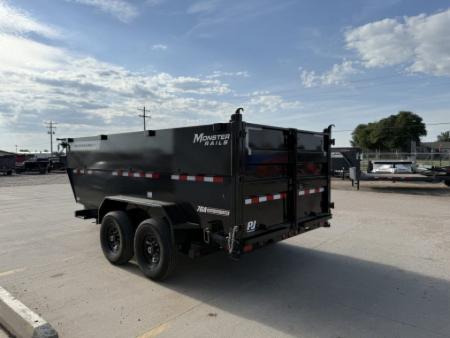 New 2027 PJ Trailers 83" x 14' X 48' Sides DT Dump Trailer