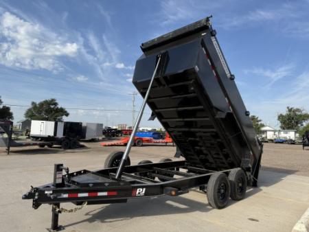 New 2027 PJ Trailers 83" x 14' X 48' Sides DT Dump Trailer