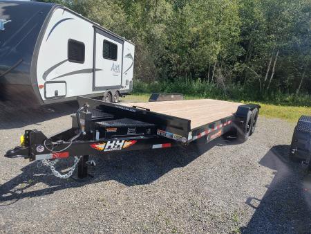 New 2026 H&H Trailers 7X22 Power Tilt-bed car/equipment 14K