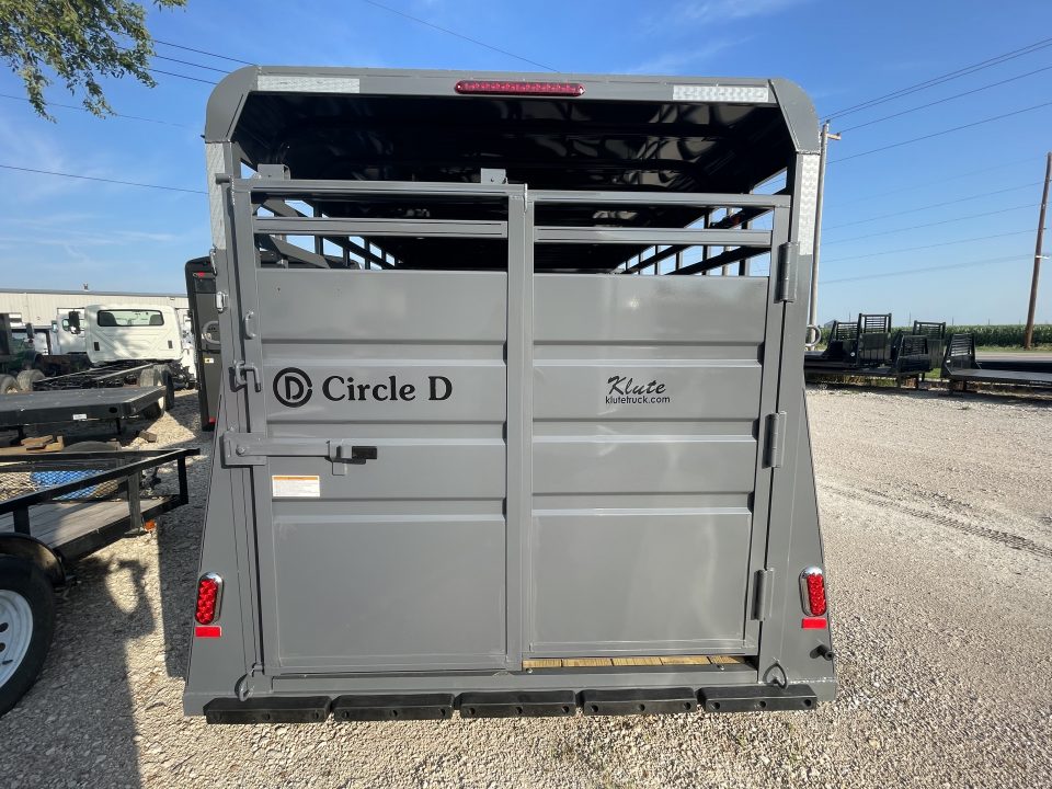 New 2026 Circle D 6x16 BH Stock / Stock Combo Trailer
