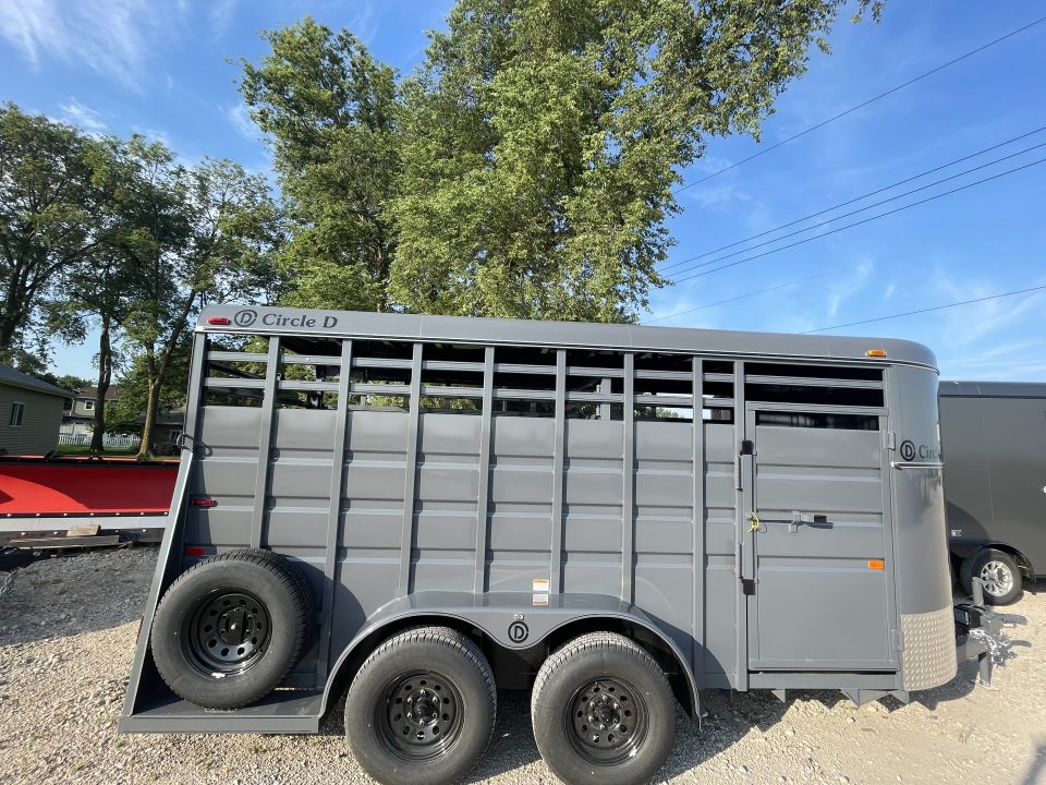 New 2026 Circle D 6x16 BH Stock / Stock Combo Trailer