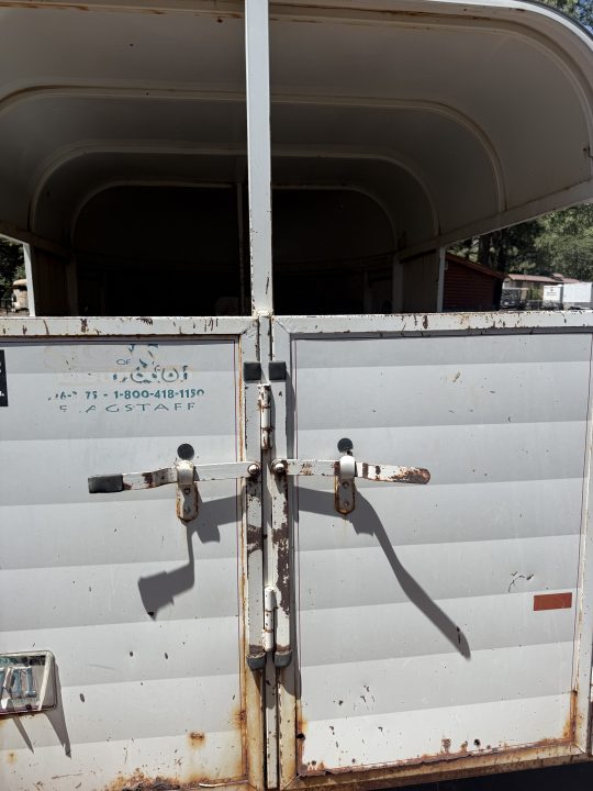 Used 1997 W-W Trailer 2 Horse Stock / Stock Combo Trailer