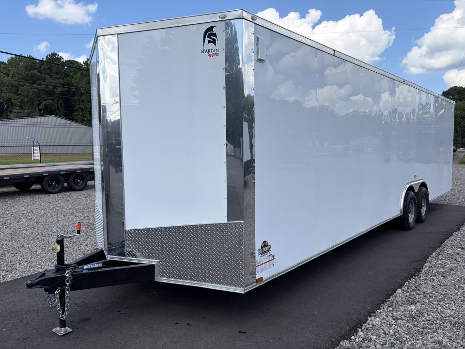 New 2027 Spartan 8.5x28 Enclosed Cargo Trailer, 10K GVWR, 16" On Center Frame Construction, Polycor