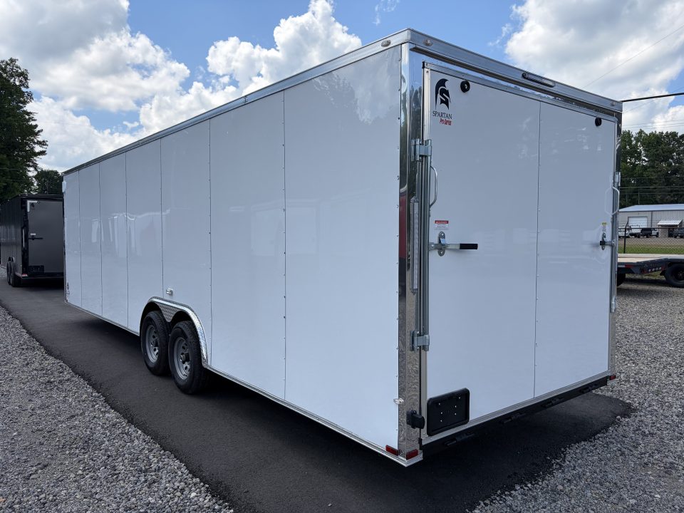 New 2027 Spartan 8.5x28 Enclosed Cargo Trailer, 10K GVWR, 16" On Center Frame Construction, Polycor