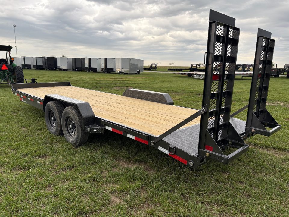 New 2026 MAXX-D 83x24 Tandem 15K Equipment Trailer W/ Stand Up Ramps