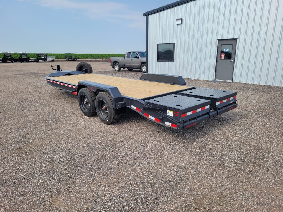 New 2027 Buckshot 83"x22' BP Equipment/Car Trailer W/8K Axles