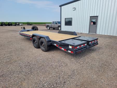 New 2027 Buckshot 83"x22' BP Equipment/Car Trailer W/8K Axles