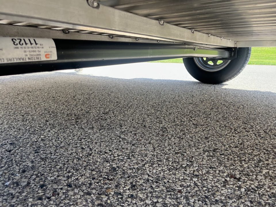 Used 2019 Triton Trailers 82" x 14' Aluminum AUT1482 w/ Bifold Gate Utility Trailer