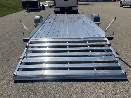 Used 2019 Triton Trailers 82" x 14' Aluminum AUT1482 w/ Bifold Gate Utility Trailer