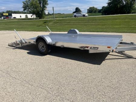 Used 2019 Triton Trailers 82" x 14' Aluminum AUT1482 w/ Bifold Gate Utility Trailer