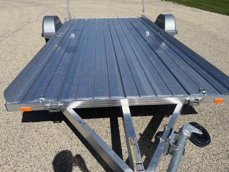 Used 2019 Triton Trailers 82" x 14' Aluminum AUT1482 w/ Bifold Gate Utility Trailer