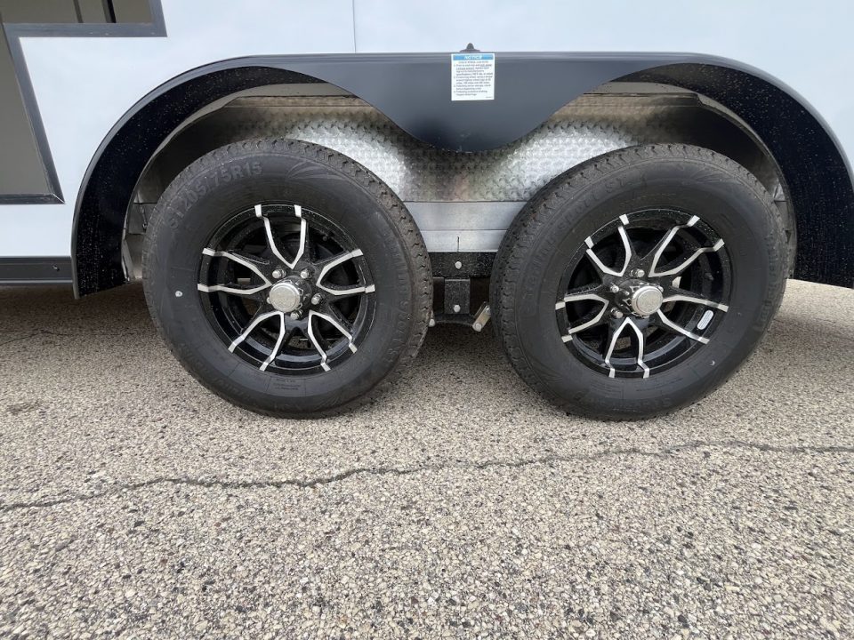 New 2027 Forest River Aluminum Ameralite-Lite 7.5' x 18' + 20" V-Front w/ UTV & Black Out Package Cargo / Enclosed Trailer