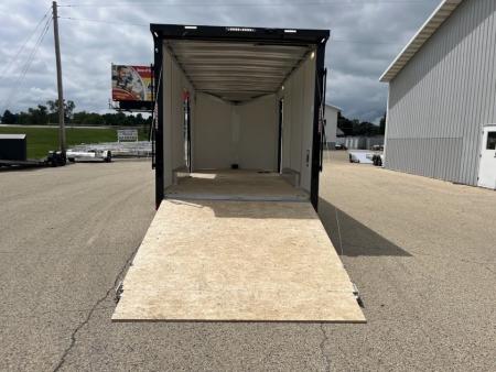 New 2027 Forest River Aluminum Ameralite-Lite 7.5' x 18' + 20" V-Front w/ UTV & Black Out Package Cargo / Enclosed Trailer