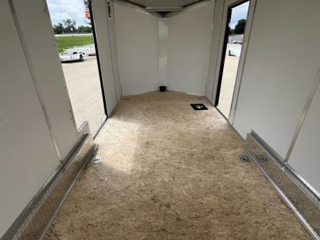 New 2027 Forest River Aluminum Ameralite-Lite 7.5' x 18' + 20" V-Front w/ UTV & Black Out Package Cargo / Enclosed Trailer
