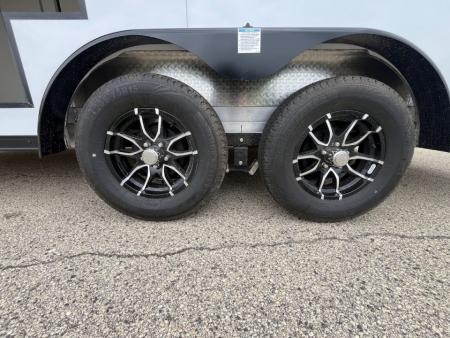 New 2027 Forest River Aluminum Ameralite-Lite 7.5' x 18' + 20" V-Front w/ UTV & Black Out Package Cargo / Enclosed Trailer