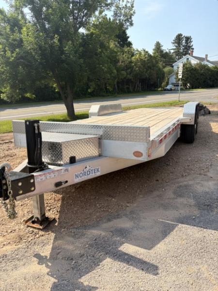 New 2025 Nordtek Aluminum Power Tilt Deck 82  X 22'-14K GVW HD Equipment Trailer
