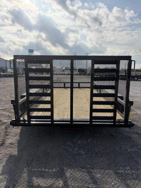 New 2026 AMO AL14TBXW (82" X 14') 7K Heavy Duty Landscape Utility Trailer