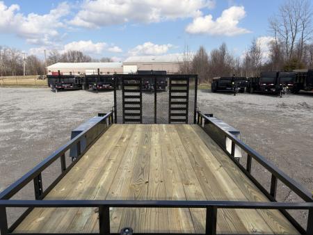 New 2026 AMO AL14TBXW (82" X 14') 7K Heavy Duty Landscape Utility Trailer