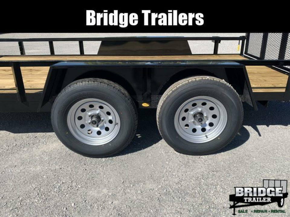 New 2026 AMO AL14TBXW (82" X 14') 7K Landscape Utility Trailer