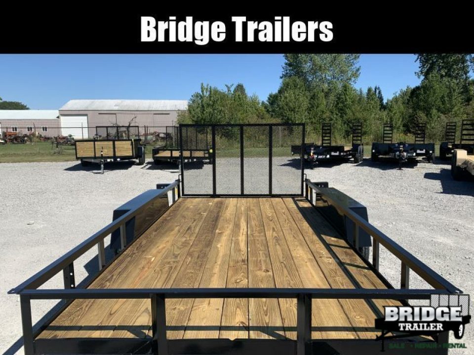 New 2026 AMO AL14TBXW (82" X 14') 7K Landscape Utility Trailer