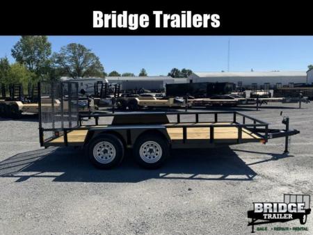 New 2026 AMO AL14TBXW (82" X 14') 7K Landscape Utility Trailer