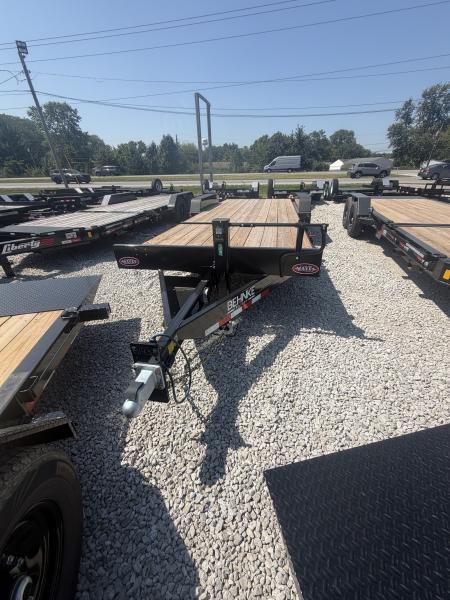 New 2027 Behnke TBCT2216ET Tilt Trailer 83X22 TA PARTIAL TILT (GVW:16000) BLACK