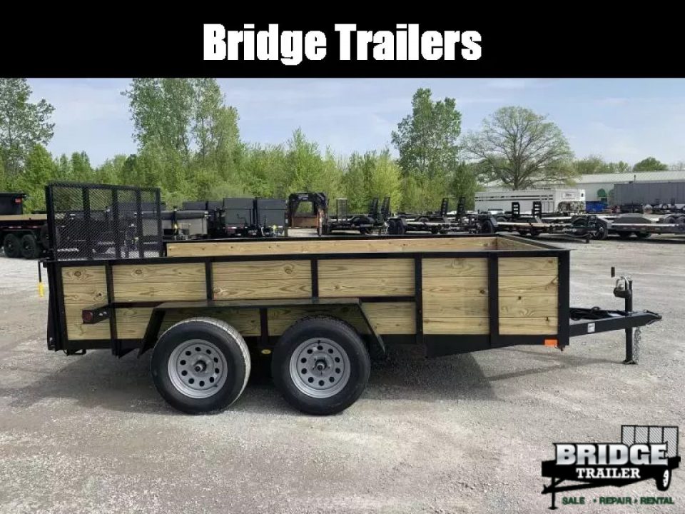 New 2026 AMO A9612TBXWG (82" X 12') 7K Tandem Highside Utility Trailer