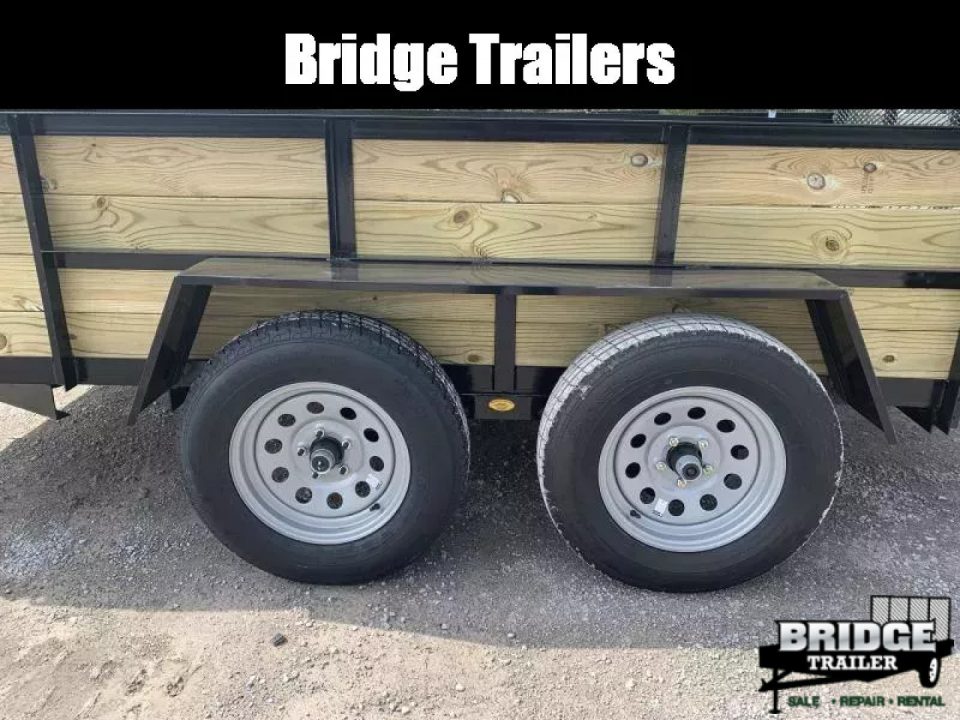 New 2026 AMO A9612TBXWG (82" X 12') 7K Tandem Highside Utility Trailer