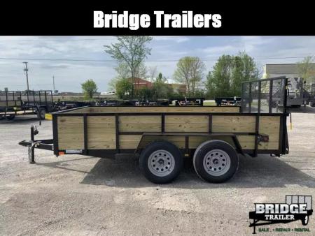 New 2026 AMO A9612TBXWG (82" X 12') 7K Tandem Highside Utility Trailer