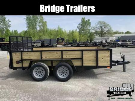 New 2026 AMO A9612TBXWG (82" X 12') 7K Tandem Highside Utility Trailer