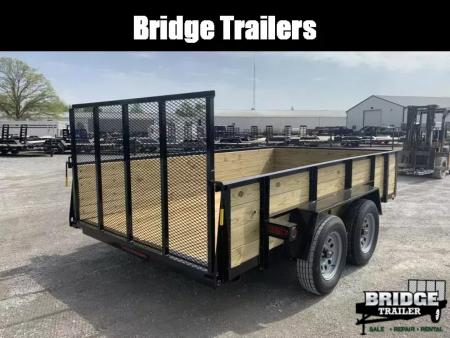 New 2026 AMO A9612TBXWG (82" X 12') 7K Tandem Highside Utility Trailer