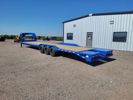 New 2027 Buckshot 102"x40' Gooseneck Triple Axle Carhauler Trailer