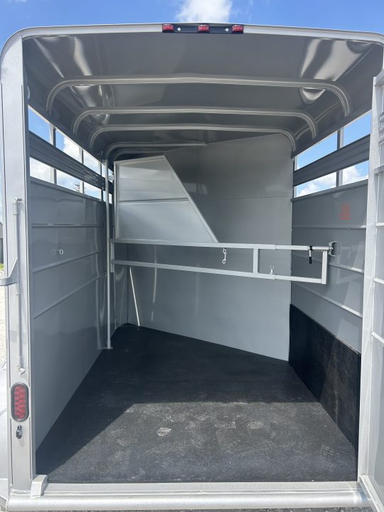 New 2026 Calico Trailers 2 HORSE SLANT Stock / Stock Combo Trailer