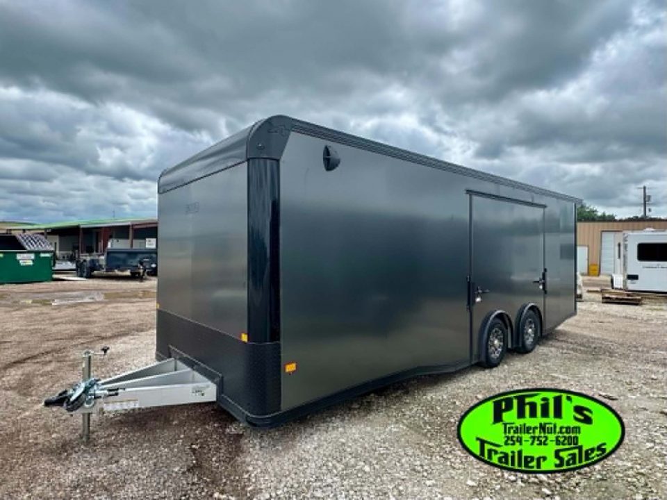 New 2026 E-Z Hauler 8.5X24 ALUMINUM CAR HAULER WITH FULL ESCAPE DOOR Car / Racing Trailer