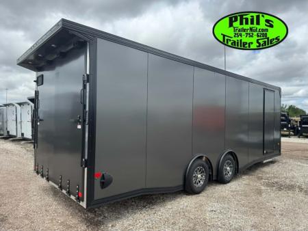 New 2026 E-Z Hauler 8.5X24 ALUMINUM CAR HAULER WITH FULL ESCAPE DOOR Car / Racing Trailer