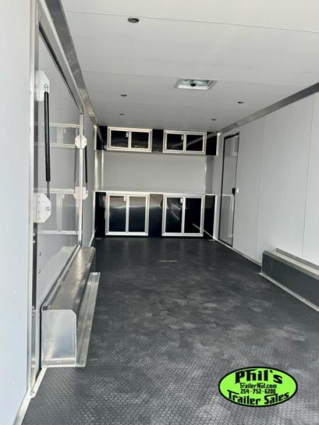 New 2026 E-Z Hauler 8.5X24 ALUMINUM CAR HAULER WITH FULL ESCAPE DOOR Car / Racing Trailer