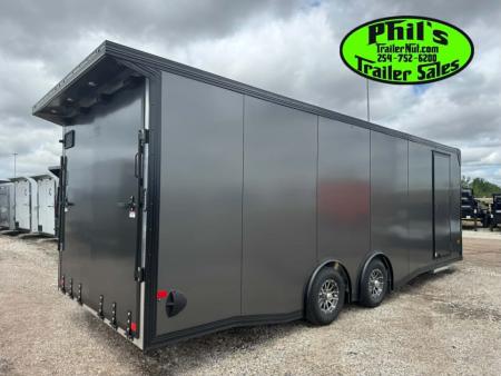 New 2026 E-Z Hauler 8.5X24 ALUMINUM CAR HAULER WITH FULL ESCAPE DOOR Car / Racing Trailer