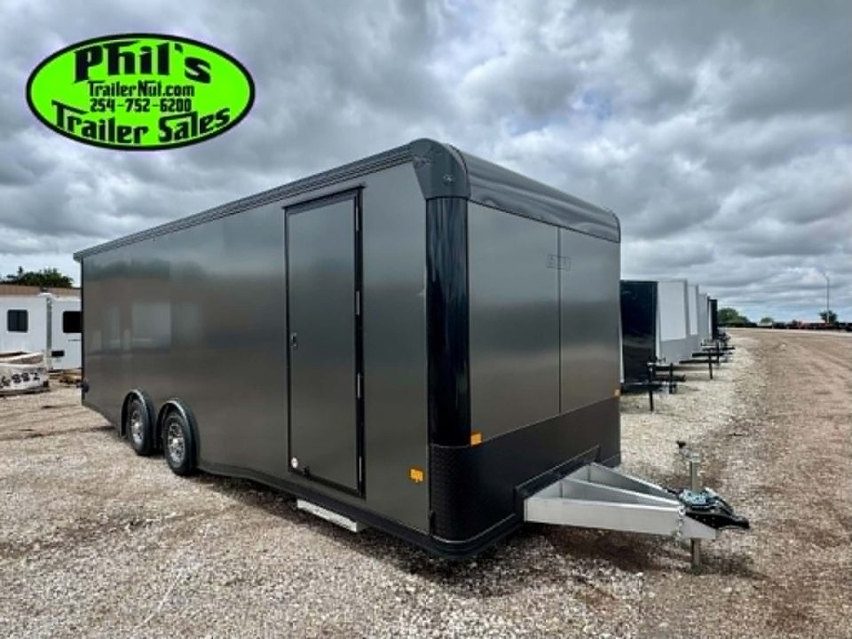 New 2026 E-Z Hauler 8.5X24 ALUMINUM CAR HAULER WITH FULL ESCAPE DOOR Cargo / Enclosed Trailer