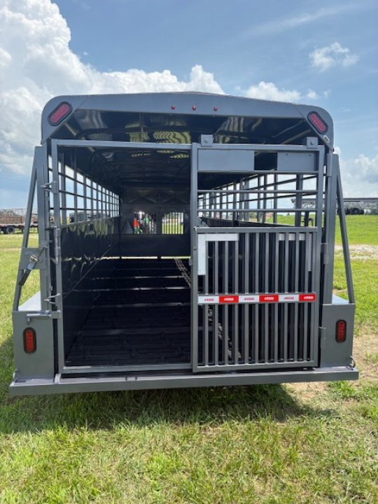 New 2026 Kodiak 6'8x24x6'6 Tandem 14K Livestock Trailer W/ 2 Cut Gates, Front Clean Out, & 14 Ply Tires