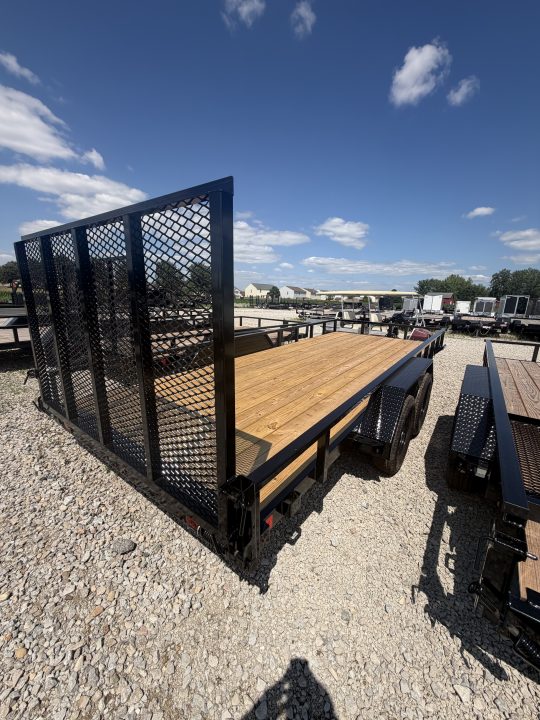 New 2026 Liberty LU7K83X18C4 Utility Trailer 83X18 TA (GVW: 7000) MIDNIGHT BLACK