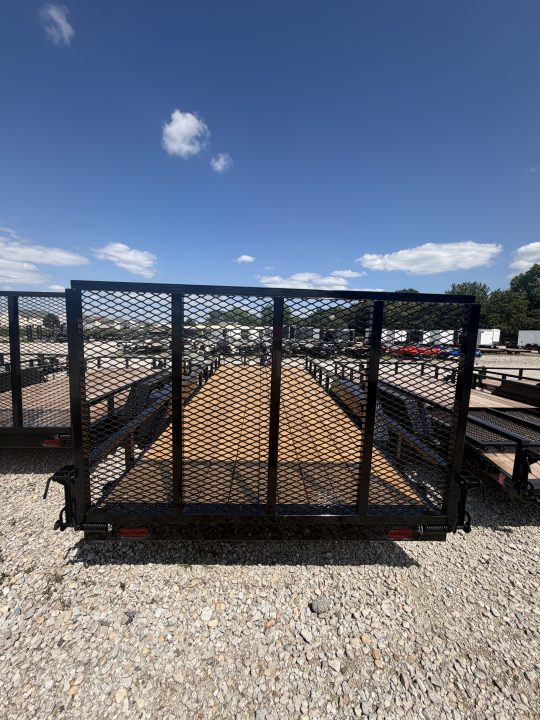 New 2026 Liberty LU7K83X18C4 Utility Trailer 83X18 TA (GVW: 7000) MIDNIGHT BLACK