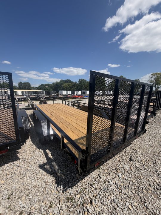 New 2026 Liberty LU7K83X18C4 Utility Trailer 83X18 TA (GVW: 7000) MIDNIGHT BLACK