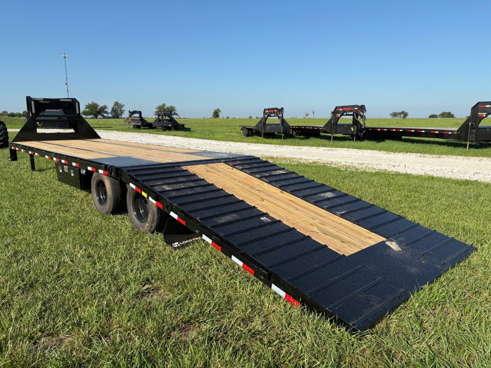 New 2027 Load Trail 102x34 Tandem 24K GN Hydrotail W/ 12' Tail, Cleated Tail, & Wireless Remote