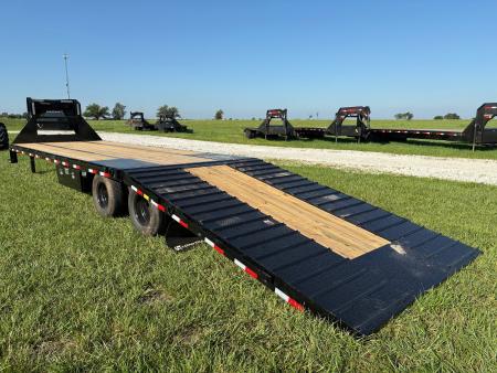 New 2027 Load Trail 102x34 Tandem 24K GN Hydrotail W/ 12' Tail, Cleated Tail, & Wireless Remote