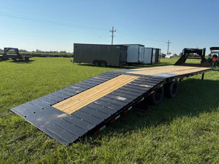 New 2027 Load Trail 102x34 Tandem 24K GN Hydrotail W/ 12' Tail, Cleated Tail, & Wireless Remote